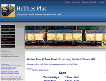 Tablet Screenshot of hobbiesplus.com.au